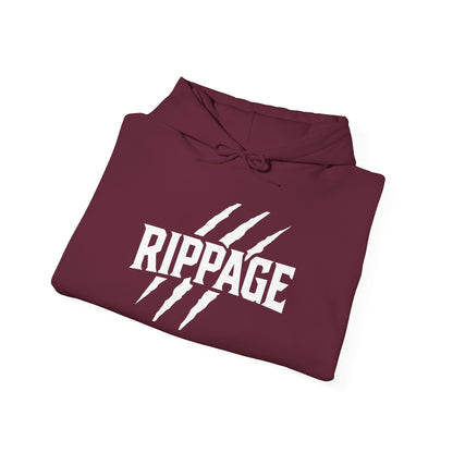 RIPPAGE Heavy Blend Hooded Sweatshirt (White)