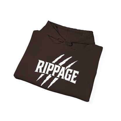 RIPPAGE Heavy Blend Hooded Sweatshirt (White)