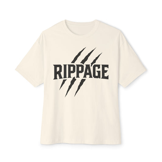 RIPPAGE Graphic Boxy Tee (White)