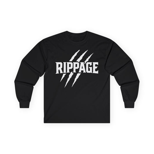 RIPPAGE Graphic Long Sleeve Tee (White)