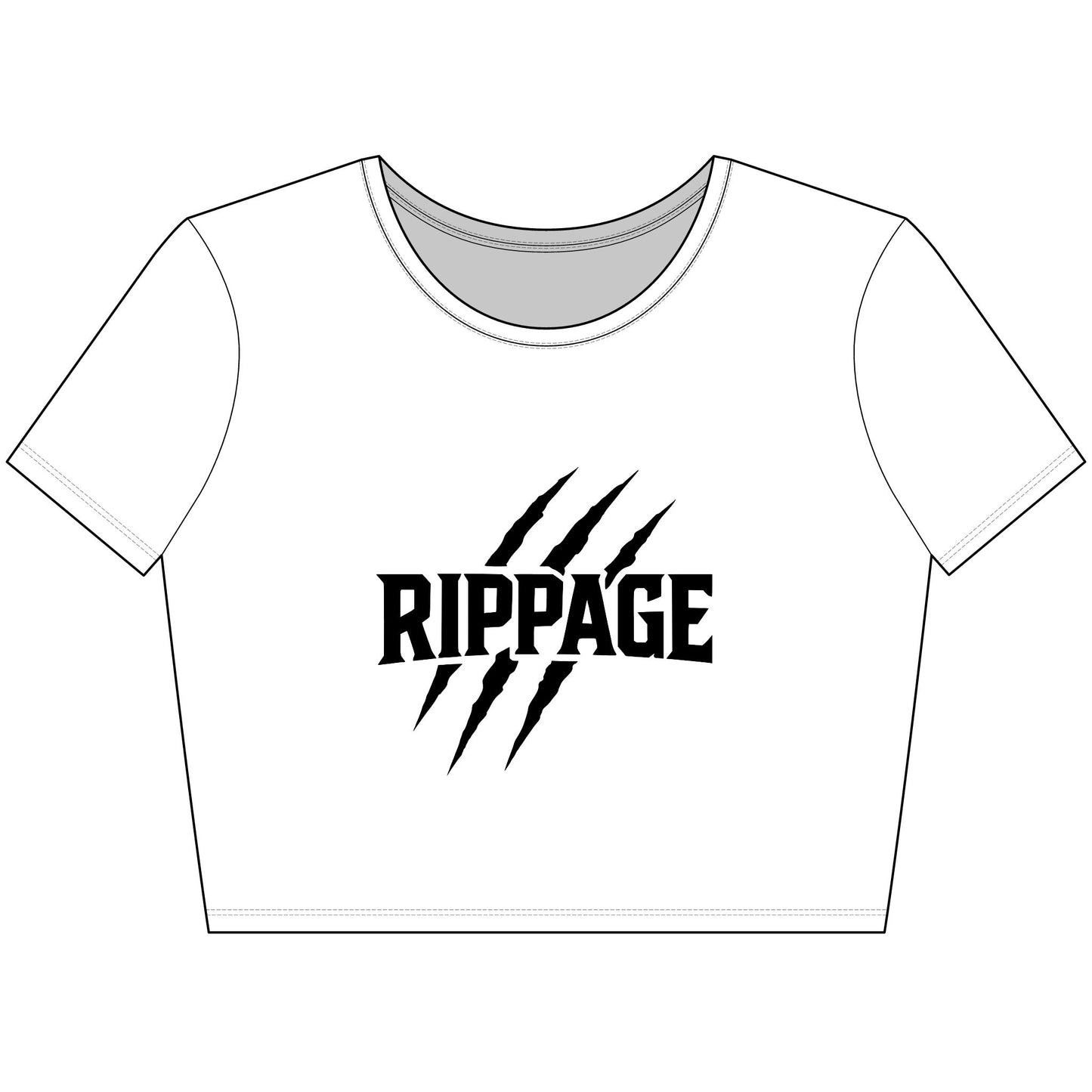 Rippage Crop Tee Edgy