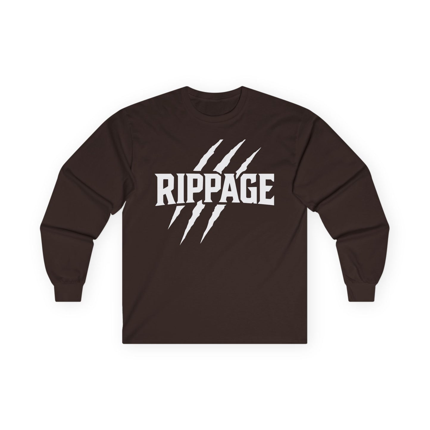 RIPPAGE Graphic Long Sleeve Tee (White)
