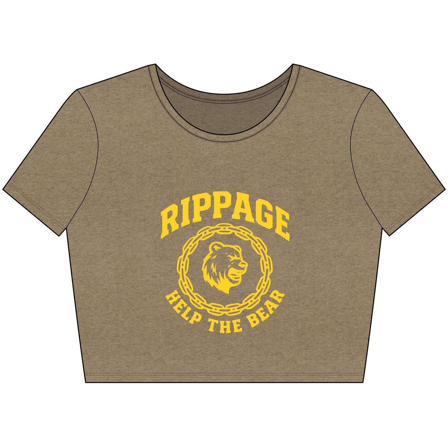 Women’s Help The Bear Crop Tee