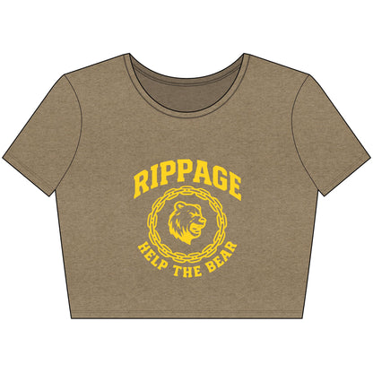 Women’s Help The Bear Crop Tee