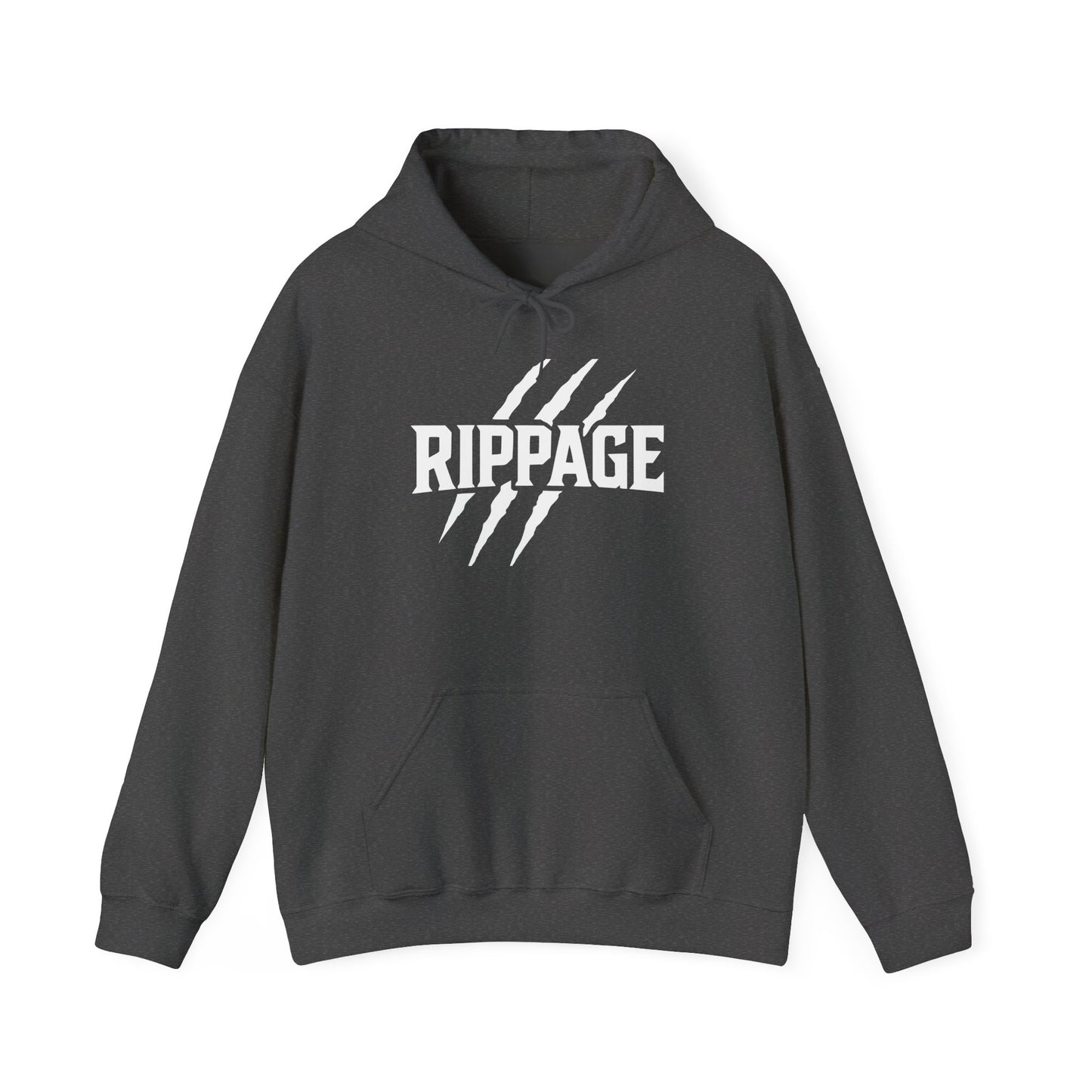 RIPPAGE Heavy Blend Hooded Sweatshirt (White)