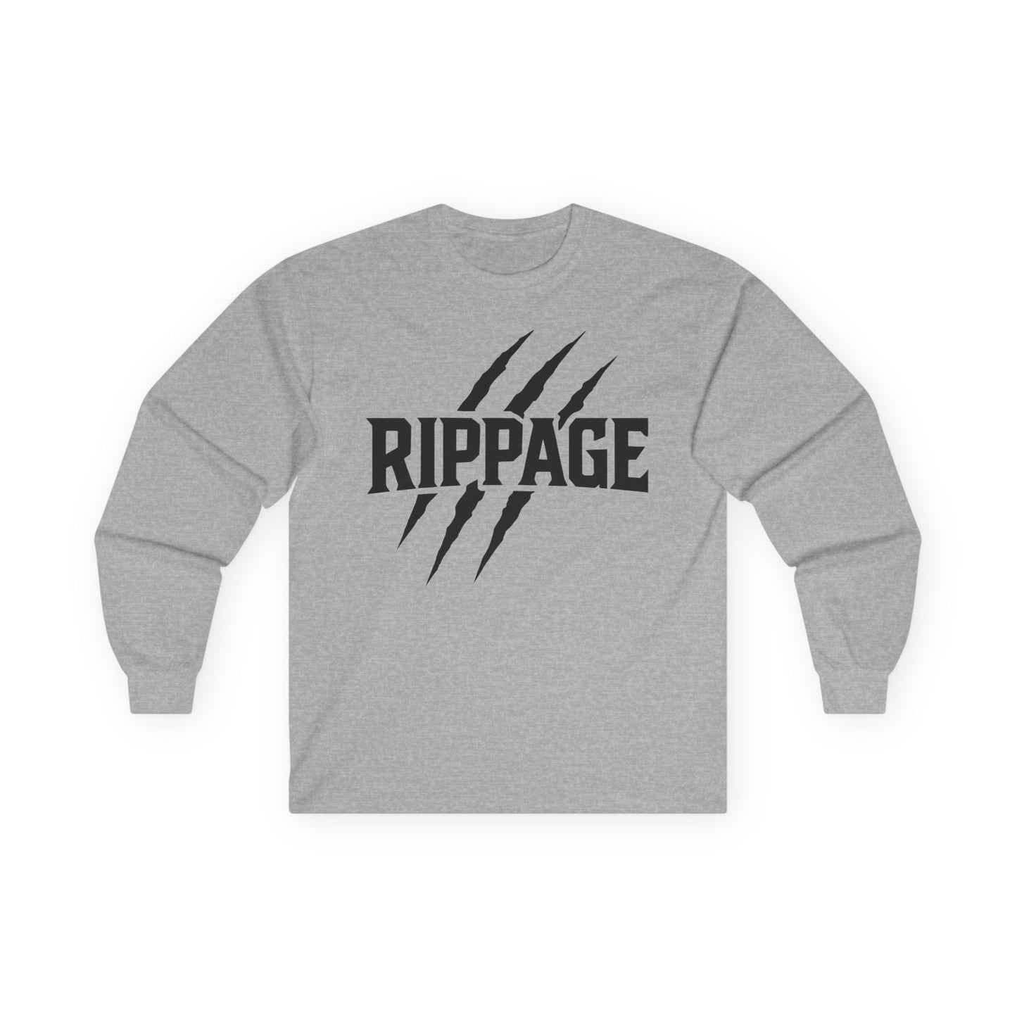 Men's RIPPAGE Long Sleeve Tee | Black Logo